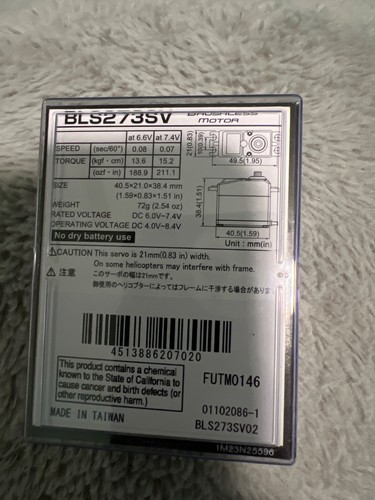 Futaba bls273sv sistema alta - sistema,