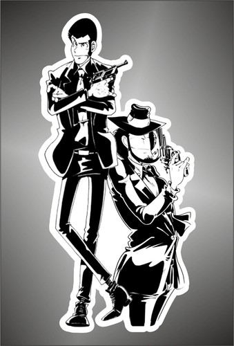 Adesivo lupin iii - adesivo,