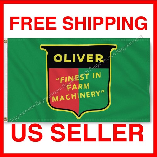 Bandiera trattore oliver - trattore,