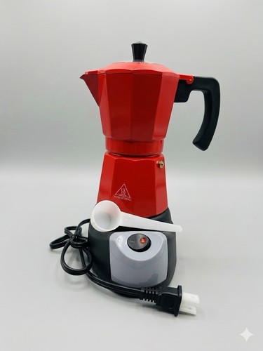 Cup electric moka espresso - 6-cup,