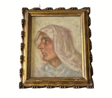 Ritratto donna con velo - di,