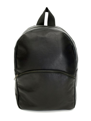 Men genuine leather - genuine, black