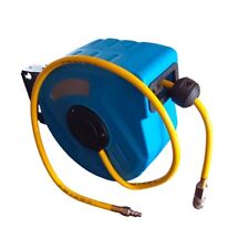 Avvolgitubo Aria Compressa con Tubo 12 Mt Attacco 1/4 Fissaggio a Parete Muro