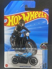 Scheda lunga Hot Wheels 2025 #150 Honda CB750 Cafe Racer blu