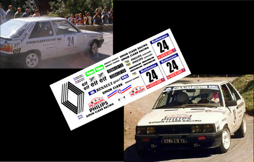 Decals renault 11 - 11, turbo