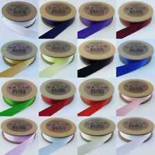 Nastro raso double face 12mm 5m inviato su rotoli fiocchi 16 COLORE 5 10 20 metri 045D