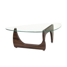 Tavolino STELVIO Da Salotto Con Piano In Vetro