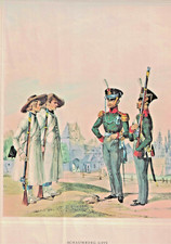 Quattro riproduzioni di stampe antiche su carta vergellata