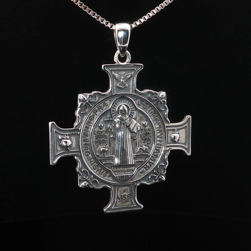 Collana croce bifacciale san - collana,