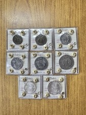 SERIE 8 MONETE VATICANO PIO