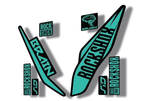 Adesivo decalcomania rock shox - adesivo,