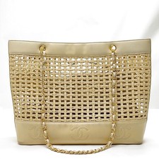 Borsa a tracolla Chanel beige