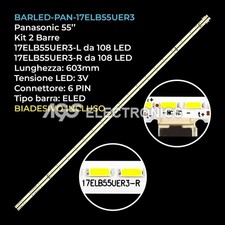 KIT 2 BARRE STRIP 108 LED TV