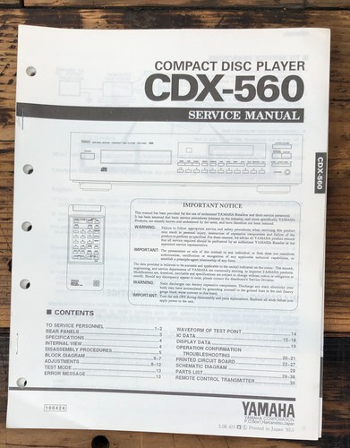 Yamaha cdx 560 - cdx-560, lettore