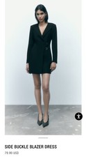 Zara side buckle blazer dress