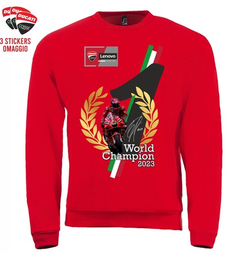Felpa pecco bagnaia world - pecco,