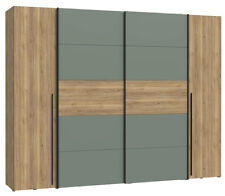 Armadio 2 ante scorrevoli e 2 ante battenti FAHDA, in laminato LAP 270x210x61 cm