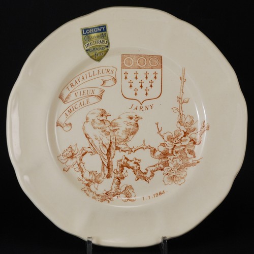 Longwy 1984 assiette pour - 1984,