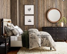 NUOVO piumone matrimoniale completo fienile ceramica foresta rustica 2 federe standard cervo loggia