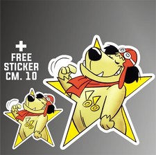 adesivo MUTTLEY WACKY RACES sticker autocollant aufkleber +1 FREE STICKER CM. 10