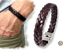 Bracciale uomo in cuoio