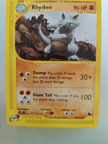 Pokemon rhydon 144 skyridge - rhydon,