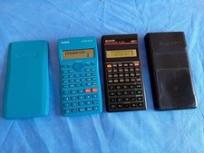 LOTTO 2 CALCOLATRICI CASIO FX-220 PLUS / SHARP EL-531P  VINTAGE