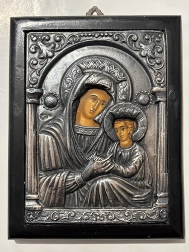 Icona targa santa maria - santa, e