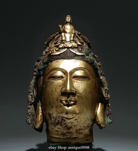 Statua testa buddha mezzo - statua, di