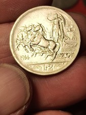 2 lire  quadriga briosa 1914