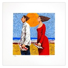 Giampaolo Talani - Serigrafia su carta "Cercatori di Conchiglie"