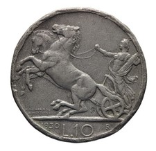 DN - Regno d'Italia - 10 lire 1930 - FALSO D'EPOCA -Vittorio Emanuele III- 13421
