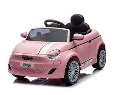 MACCHINA ELETTRICA FIAT 500 ROSA TELECOMANDATA 12V PER BAMBINI