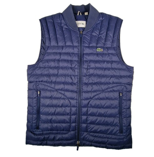 Gilet trapuntato lacoste blu - lacoste,