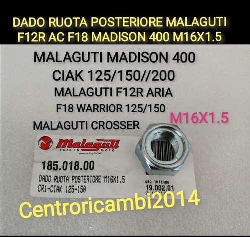 Dado ruota posteriore malaguti - ruota,