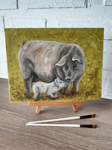 Pittura suino animale