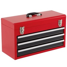 Cassettiera porta attrezzi portatile armadio garage organizer meccanico 3 cassetti