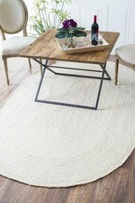tappeto ovale 100% iuta