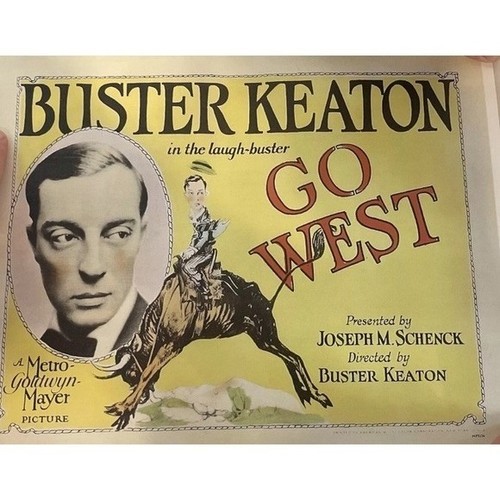 Buster keaton west poster - keaton,