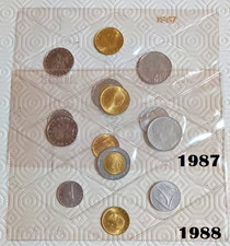 2 SERIE DIVISIONALI IN LIRE -  ANNO 1987 / 1988  FDC - REPUBBLICA ITALIANA