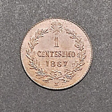 1 CENTESIMO LIRE VALORE 1861 1867 BB SPL FDC REGNO SCEGLI ANNO