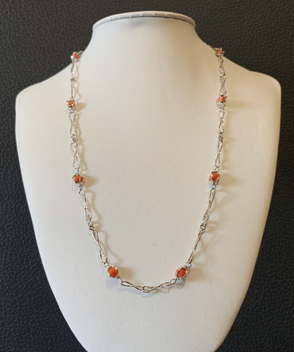 Collana intrecciata argento