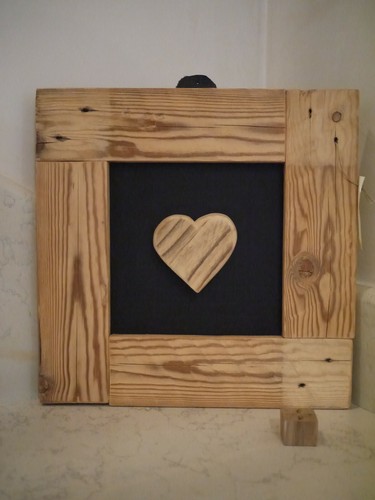 Quadretto legno spazzolato - legno,