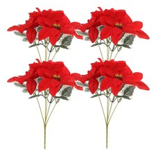  4 Pcs Stelle Di Natale Finte