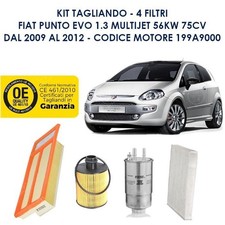 KIT TAGLIANDO FIAT PUNTO EVO