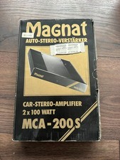 Amplificatore auto Magnat MCA-200 S 2x100 W NUOVO IMBALLO ORIGINALE - scatola con segni di usura