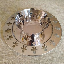 Vassoio tondo + cestino Alessi serie "Girotondo"