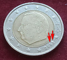 Moneta rara 2 Euro Belgio 2003 con Errori di conio sulla data - Circolata