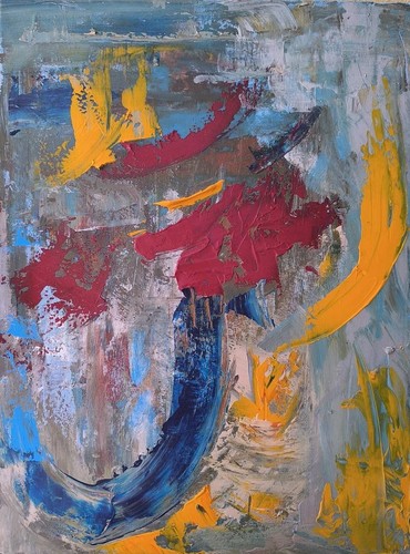 Tela astratta impasto - tela,