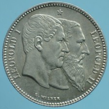 BELGIO LEOPOLDO II 2 FRANCHI